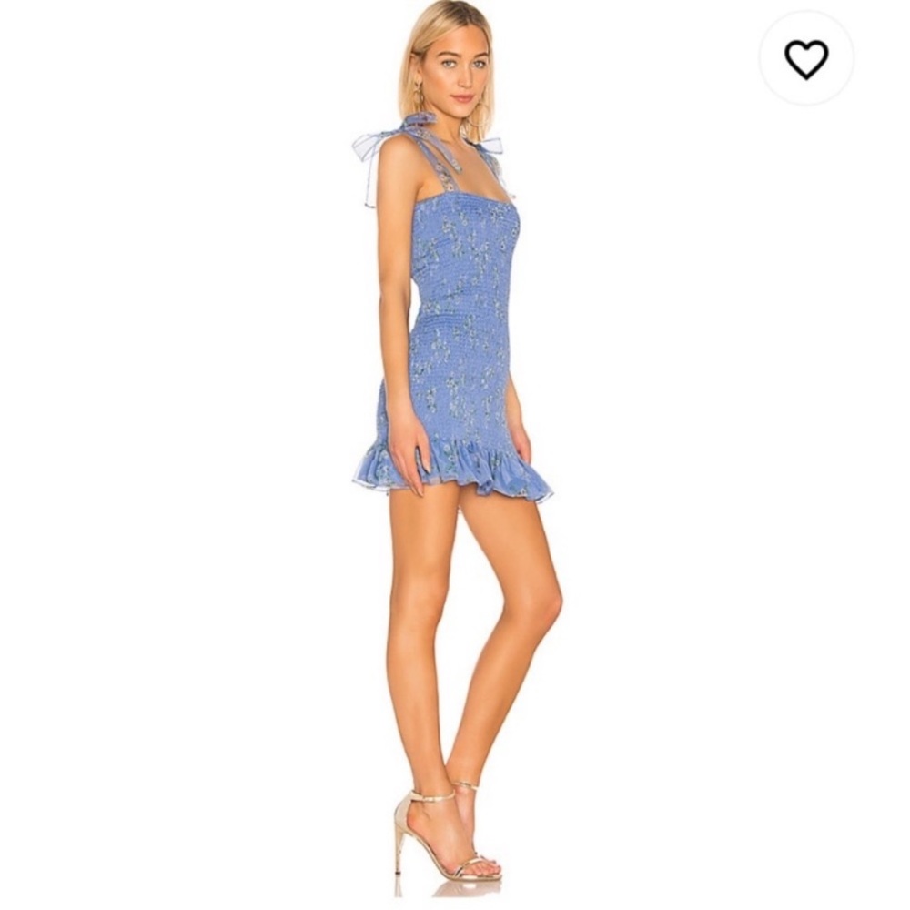 Amanda Uprichard Smocked Mini Dress - Picture 3 of 6
